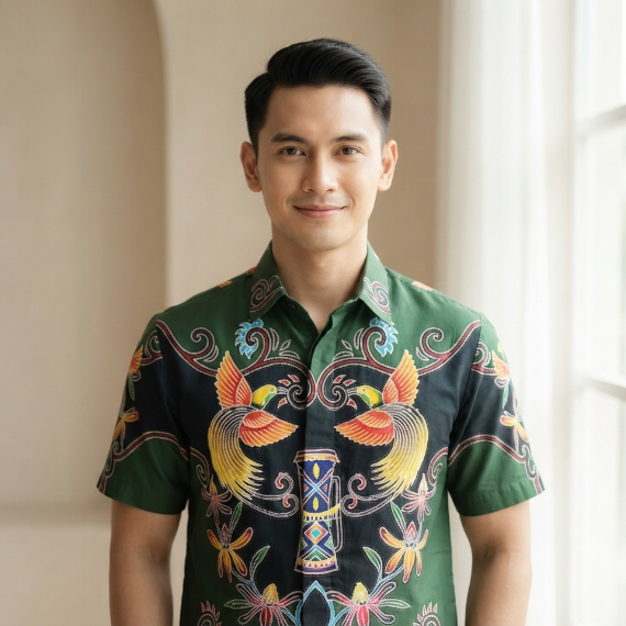 Bird of Paradise 'Cendrawasih' Hand Drawn Batik