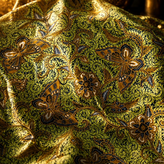 Batik Fabric - Garden of Butterflies Motif (Taman Kupu-kupu)