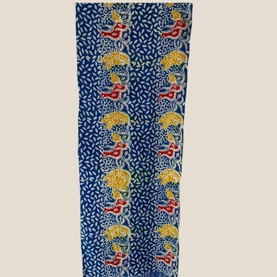 Rolla Handwoven Natural Fabric Batik Tobacco Coffee Motif