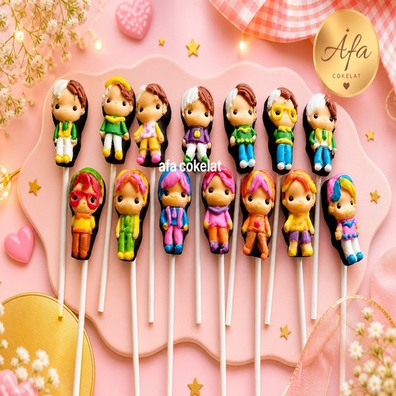 Chocolate Character Lollipops