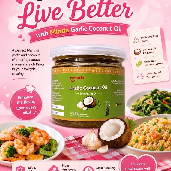 Minda Garlic Coconut Oil 140g