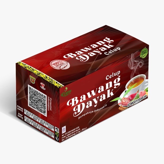 Dayak Onion (Bawang Dayak) Tea Bag, Rosella Flower Tea Bag, Butterfly Pea Flower Tea Bag