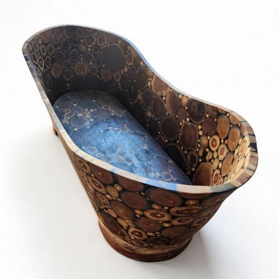 Resin Wood Coin Bathtub