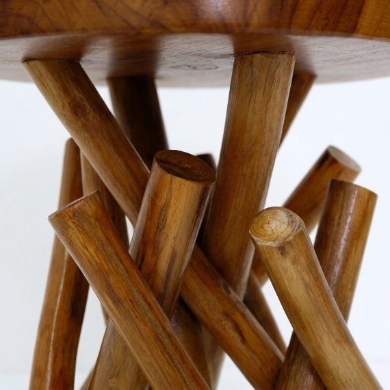 Rustic Branch Wood Stool