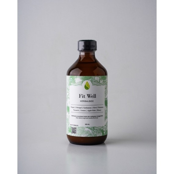 Herbaldoc - Fit Well (Herbal Remedy with Kencur, Ginger, Lemon, Turmeric, Cinnamon, etc)