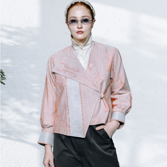 Premium Outer Crafted from Authentic Kelor Motif Tenun of Central Sulawesi, Indonesia
