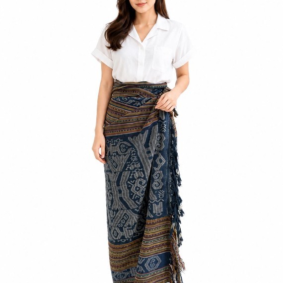 Indigo Woven Fabric (Tenun Ikat)