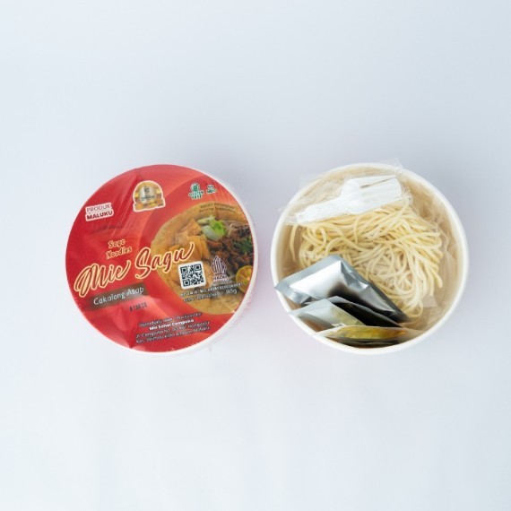 Sago Cup Noodles "Smoked Cakalang Fish" (Cakalang Asap)