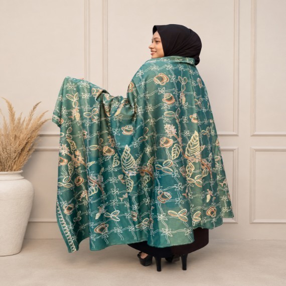 Hand-Drawn Batik with Natural Dyes Motif Coffee