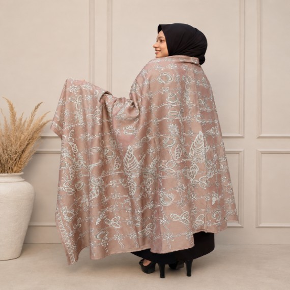 Hand-Drawn Batik with Natural Dyes Motif Coffee