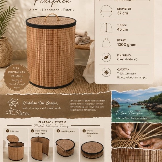 Laundry Basket Flatpack