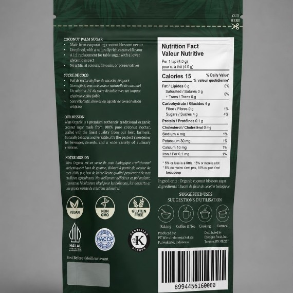 Organic Coconut Sugar Granules