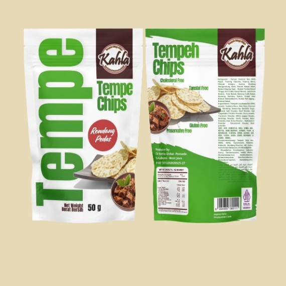 Tempeh Chips Kahla Original and Rendang Spicy