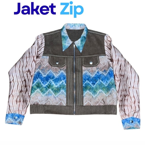 Jacket Crop Iris Pudak