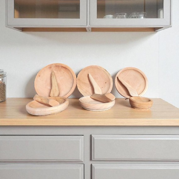 Wood Mortar And Pestle